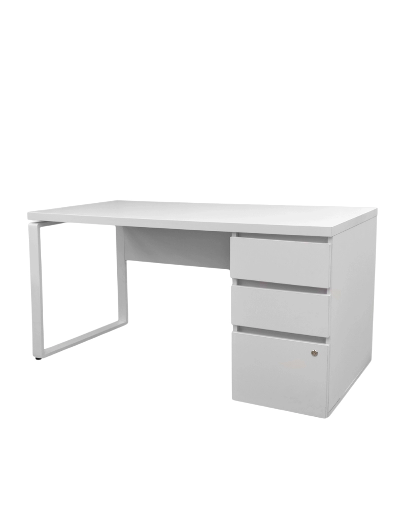 Masa Urban+ Box incorporat White 1500x680 (Box partea dreapta)