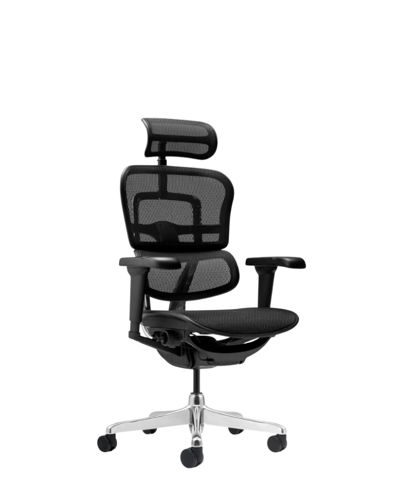 Fotoliu Ergohuman Ultra Black T-168 